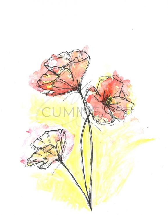 Line Art Flowers